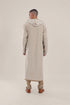 Long reversible jacquard coat